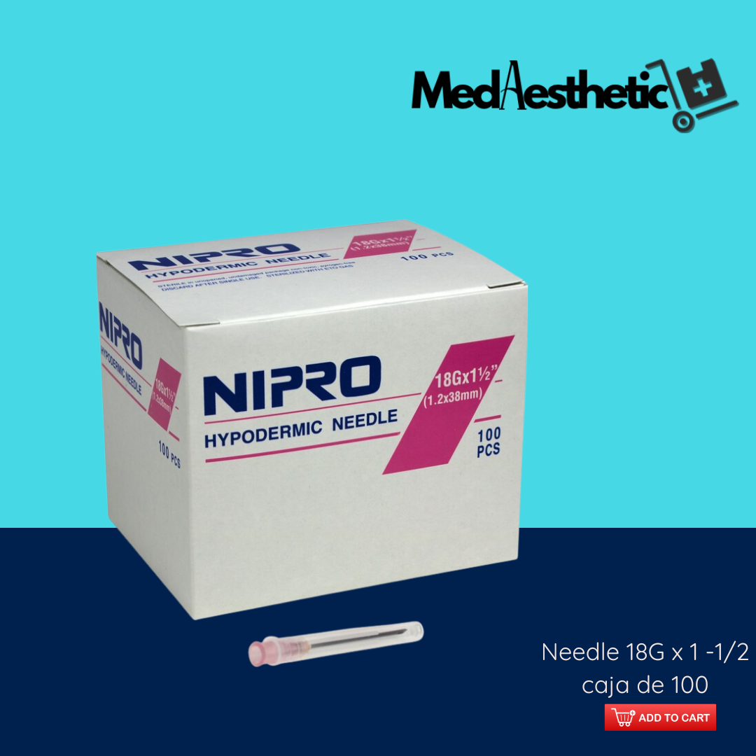 Hypodermic Needle 18G x1-1/2