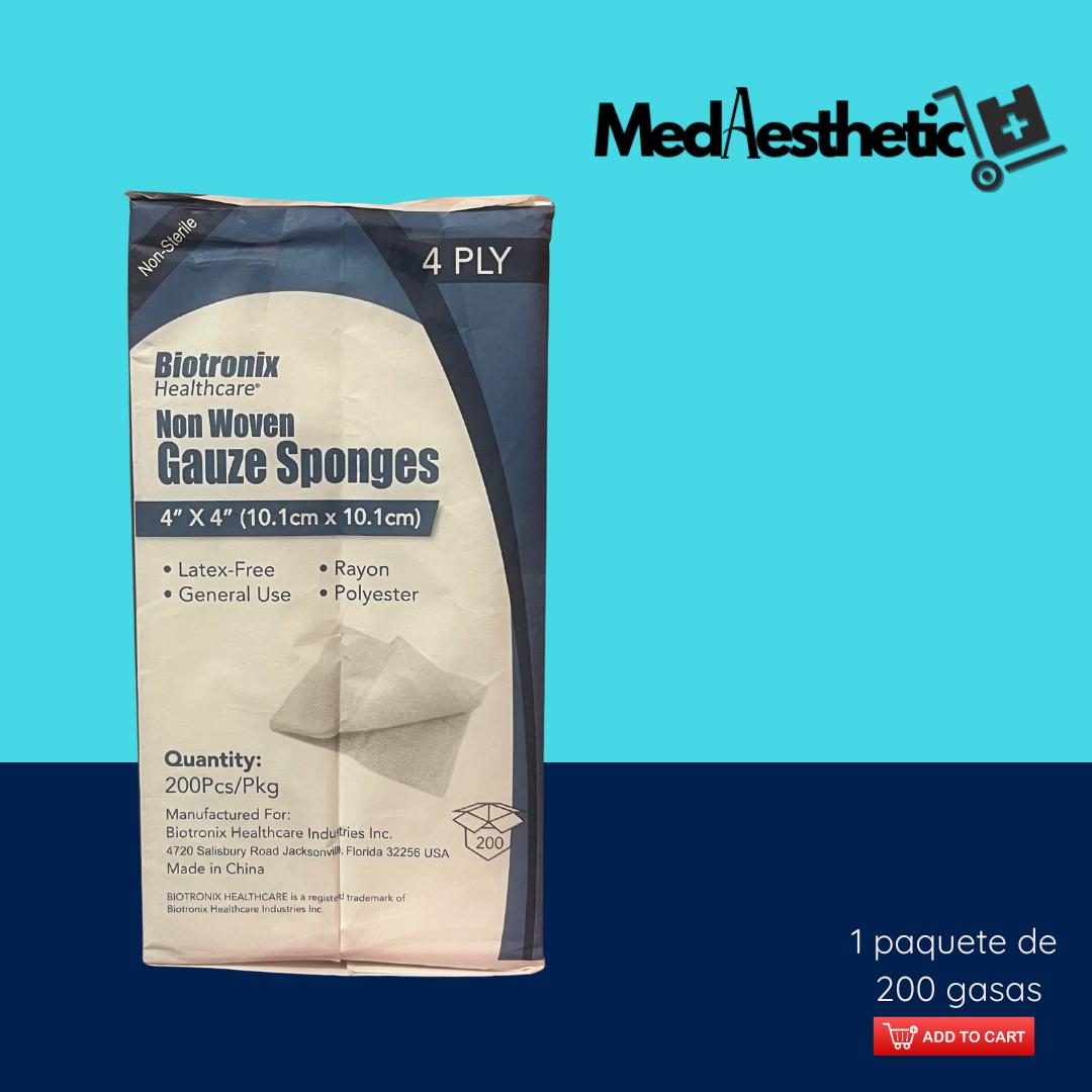 Gasas 4x4–4aply (10packs)